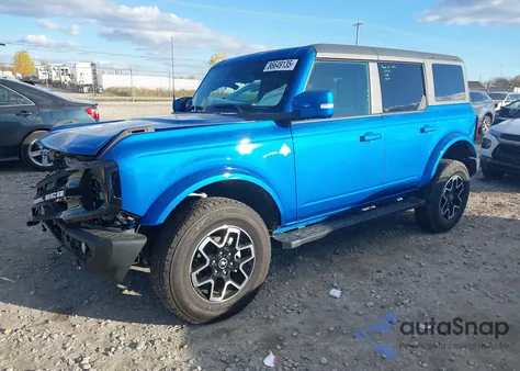 2024 Ford Bronco Outer Banks z USA, uszkodzony, nr VIN 1FMDE8BH6RLA65026